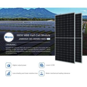 JA Solar Solarmodul JAM60S20-385/MR schwarzer Rahmen – Bild 1