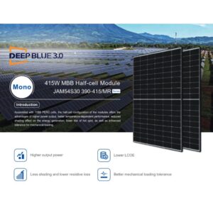 JA Solar Solarmodul JAM54S30-400/MR silberer Rahmen – Bild 1