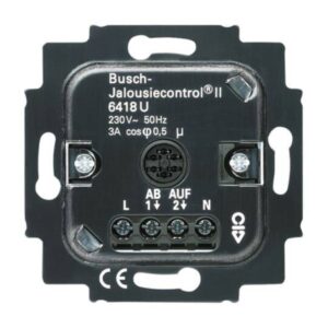 BUSCH-JAEGER 6418 U Jalousiesteuerung UP, schwarz, glänzend, 690W