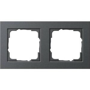 GIRA 021223 E2 Abdeckrahmen Anthrazit 2fach IP44
